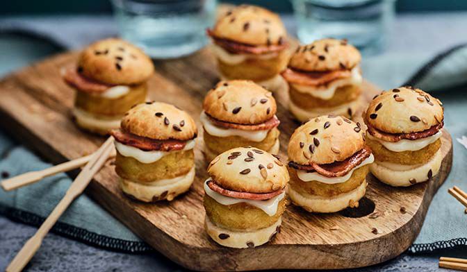 8 mini-burgers à la montagnarde