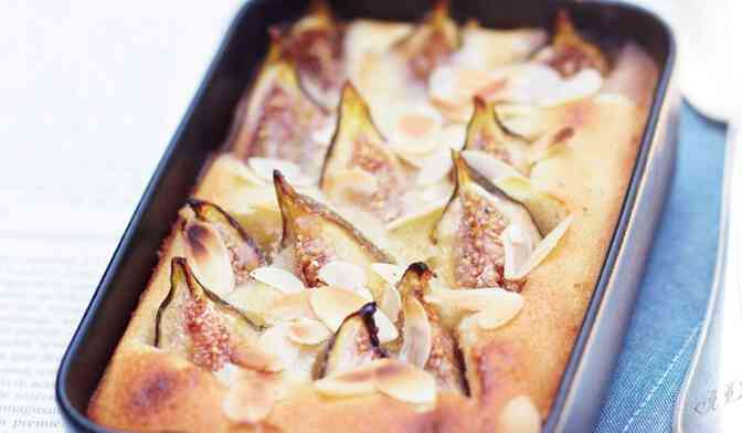 Gratin de figues aux amandes