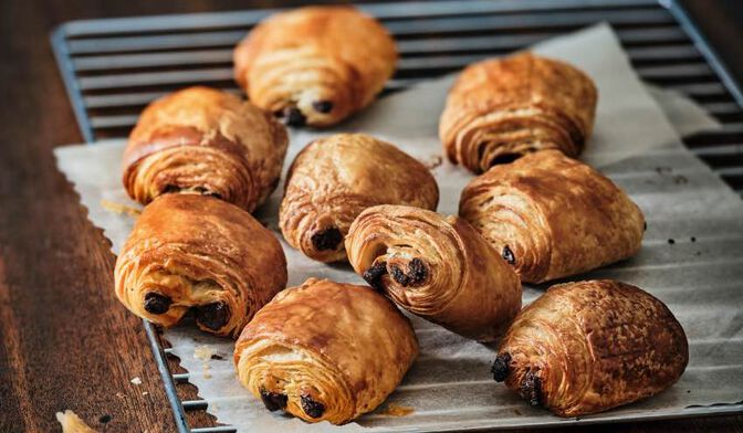 Pain au chocolat au beurre