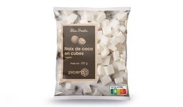 Noix de coco en cubes