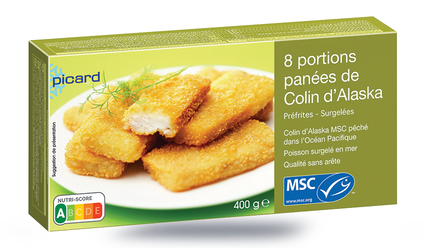 8 portions panées de colin d'Alaska MSC