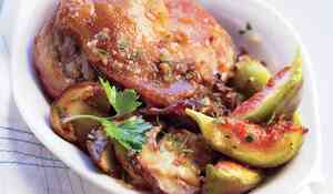 Cuisses de canard confites figues et cèpes