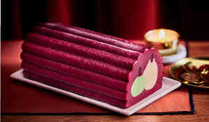 Bûche glacée fruits rouges - poire - pomme