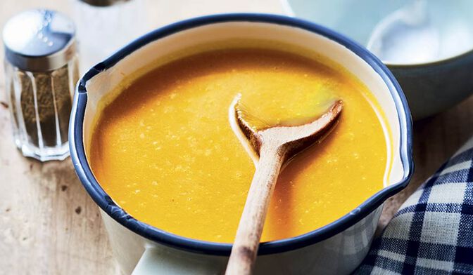 Velouté courge butternut, carotte, navet jaune bio