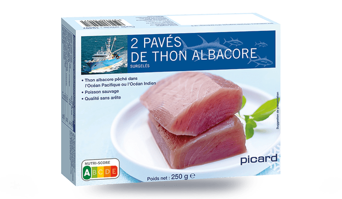 2 pav&eacute;s de thon Albacore