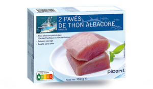 2 pavés de thon Albacore