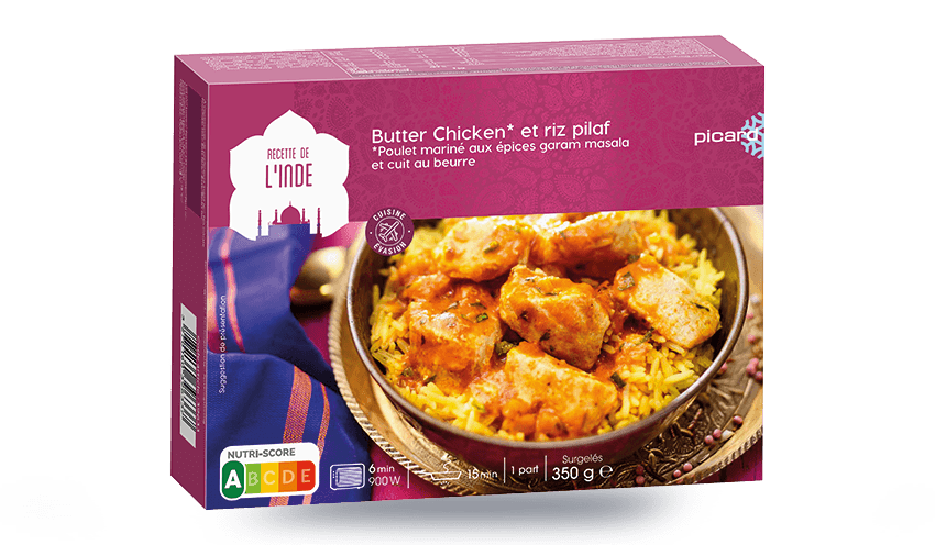 Butter chicken et riz pilaf