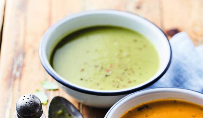 Velouté cuisiné haricot vert, chou-fleur, poireau bio