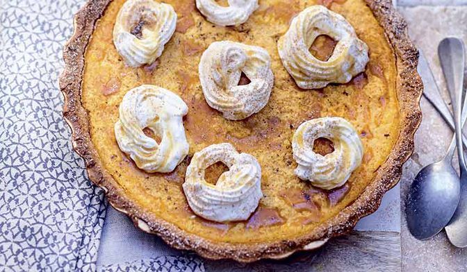 Pumpkin pie à la cannelle et coco