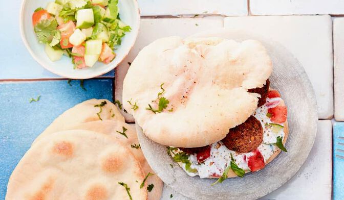 Pita aux falafels