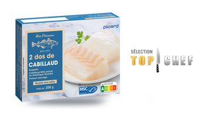 2 dos de cabillaud MSC, Norv&egrave;ge ou Islande