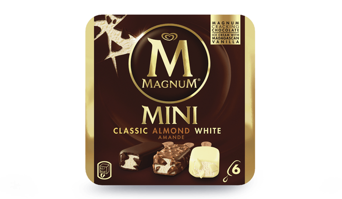 6 Mini Magnum Classic amande blanc
