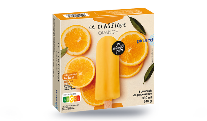 6 BATONNETS ORANGE 348G