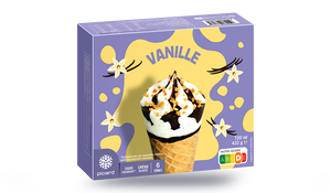 6 CONES VANILLE PICARD