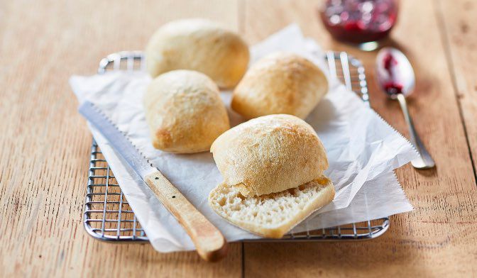 4 petits pains sans adjonction de sel