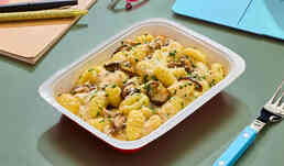 Gnocchi aux c&egrave;pes et aux champignons de Paris