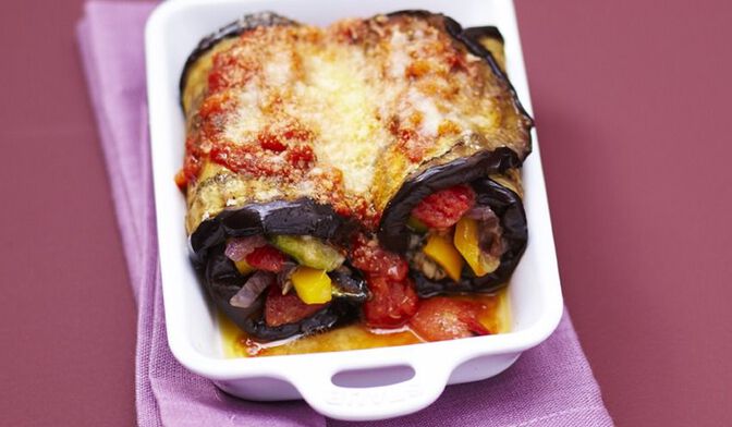 Cannelloni d’aubergines aux légumes à la provençale