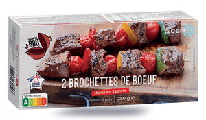 2 BROCHET.BOEUF AU POIVRE