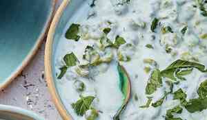 Raïta petits pois-menthe