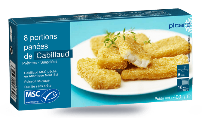 8 portions de cabillaud MSC
