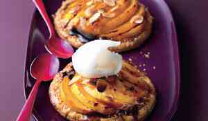 Tarte fine à la mangue acidulée au balsamique