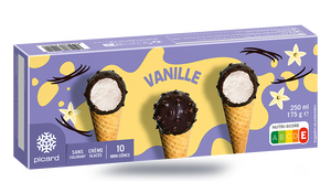 10 MINI CONES VANILLE