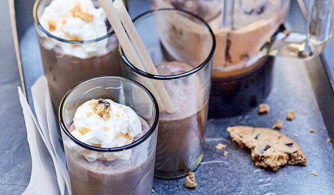 Milkshake chocolat-cookies