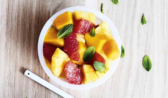 Bol de fruits exotiques