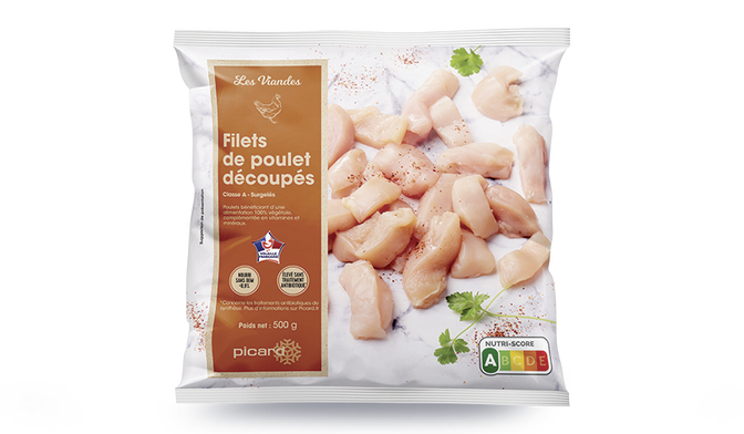 FILET POULET DECOUPE 500G
