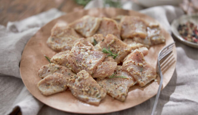 EMINCE PORC A LA MOUTARDE