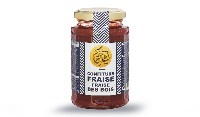 Confiture fraise-fraise des bois
