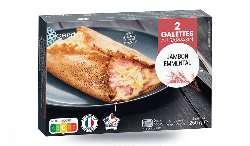 2 galettes jambon-emmental