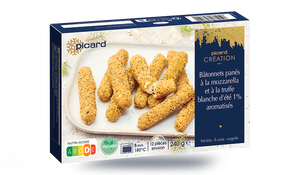 Bâtonnets panés à la mozzarella et à la truffe blanche d'été 1%
