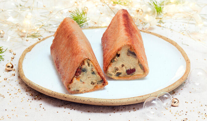 2 croustillants de pintade, fruits secs