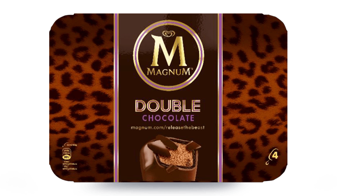 4 MAGNUM DOUBLE CHOC 276G