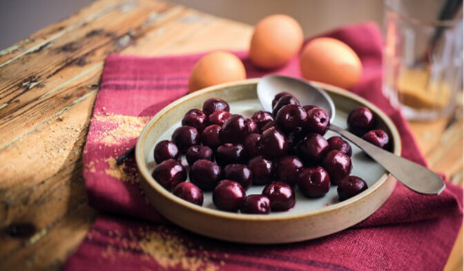 Cerises noires dénoyautées bio