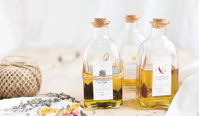 Huiles aromatisées
