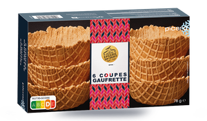 6 COUPES GAUFRETTE 78G