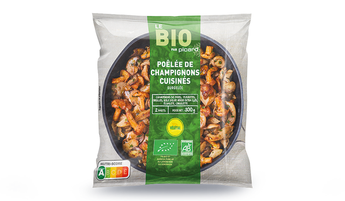 Poêlée de champignons cuisinés bio