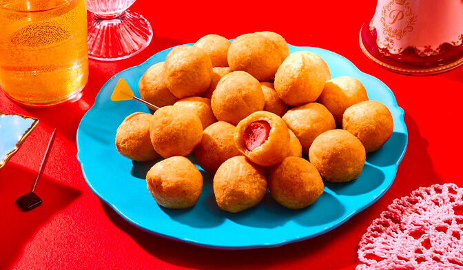 Corn dogs pops, bille de saucisse — vue 3