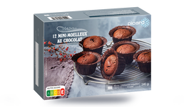 12 MINI-MOELLEUX CHOCOLAT 12 MINI-MOELLEUX CHOCOLAT