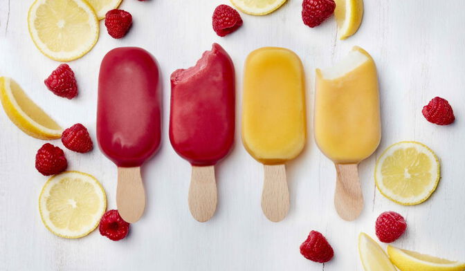 8 mini-bâtonnets glacés sorbet fruits