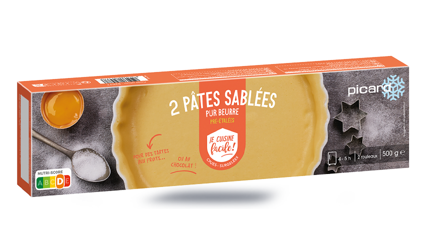 2 Pâtes sablées, pre-étalées pur beurre, crues — vue 3