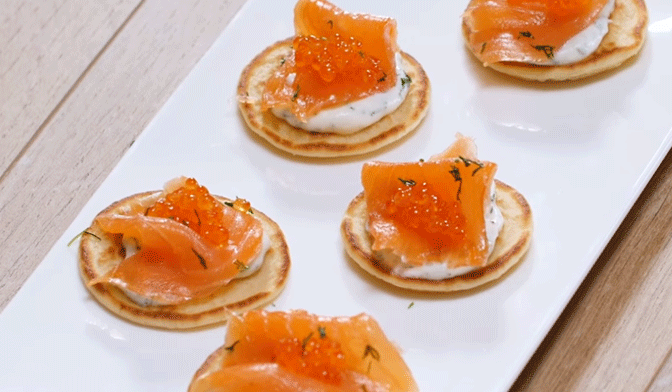 Canapes De Saumon Aux Blinis Picard