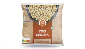 Pois chiches, cuits, France
