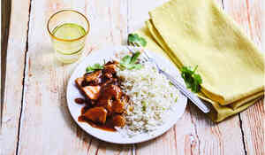 PORC CARAMEL/RIZ CORIANDR