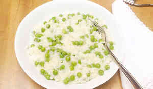 Risotto aux petits pois comme à Venise par Laura Zavan