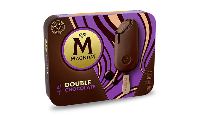 4 MAGNUM DOUBLE CHOC 276G