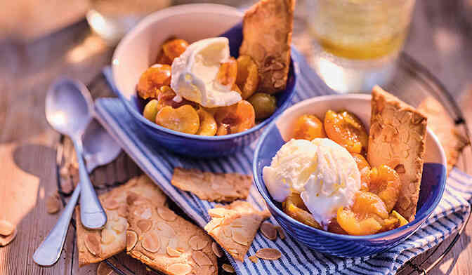 Mirabelles rôties au basilic