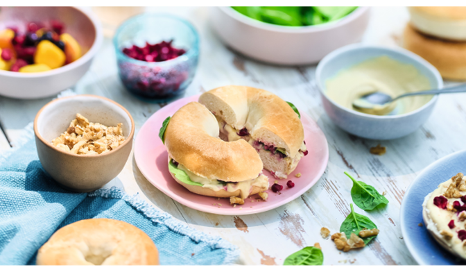 Bagel au houmous par @claire.happydiet
